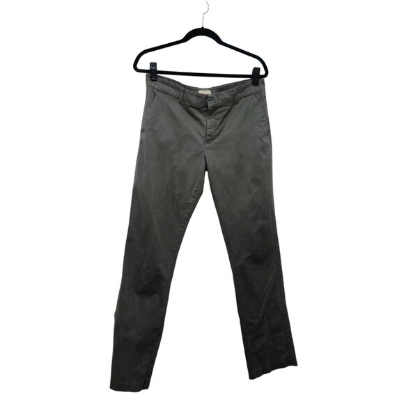 Old Navy Women’s Gray Khaki Pants Size 8 | Classic Straight Fit Casual Trousers - Picture 1 of 5
